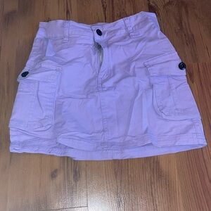 Lilac Purple Cargo Style Skirt Small